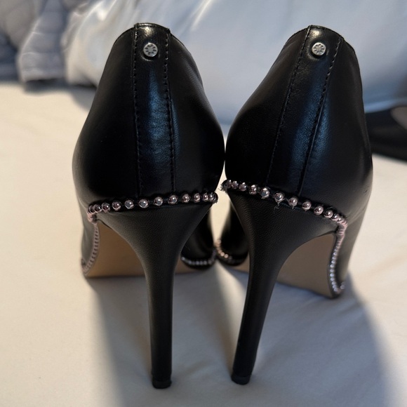 BCBGeneration Black Pointed Stiletto Pump with Silver Stud Trim - Picture 9 of 9